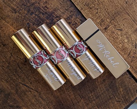 engraving ysl lipstick|lipstick with name engraved.